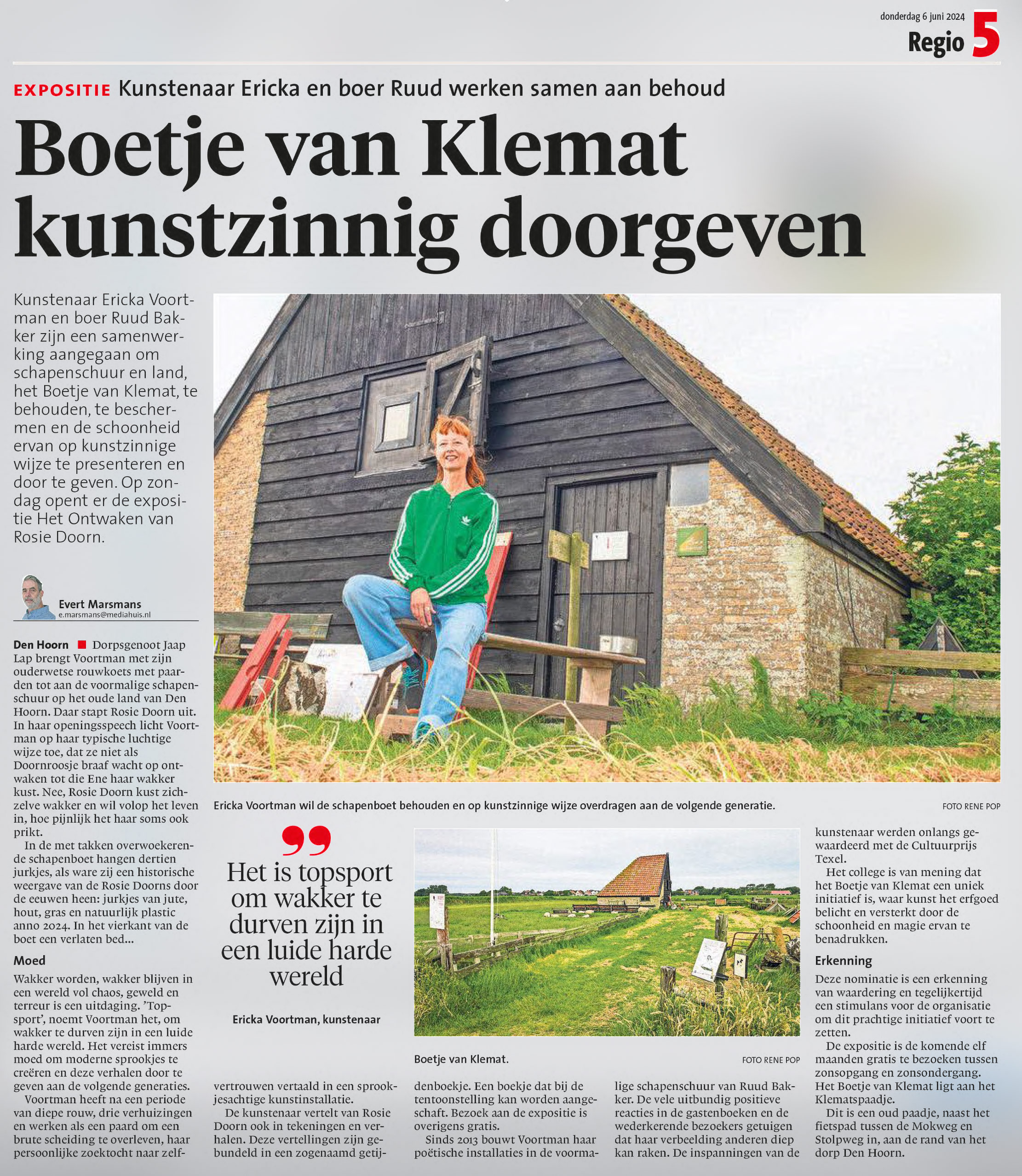 Boetje van Klemat in NHD juni 2024